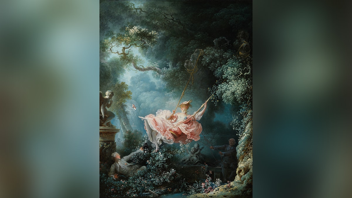 The Swing painting by Fragonard. 
