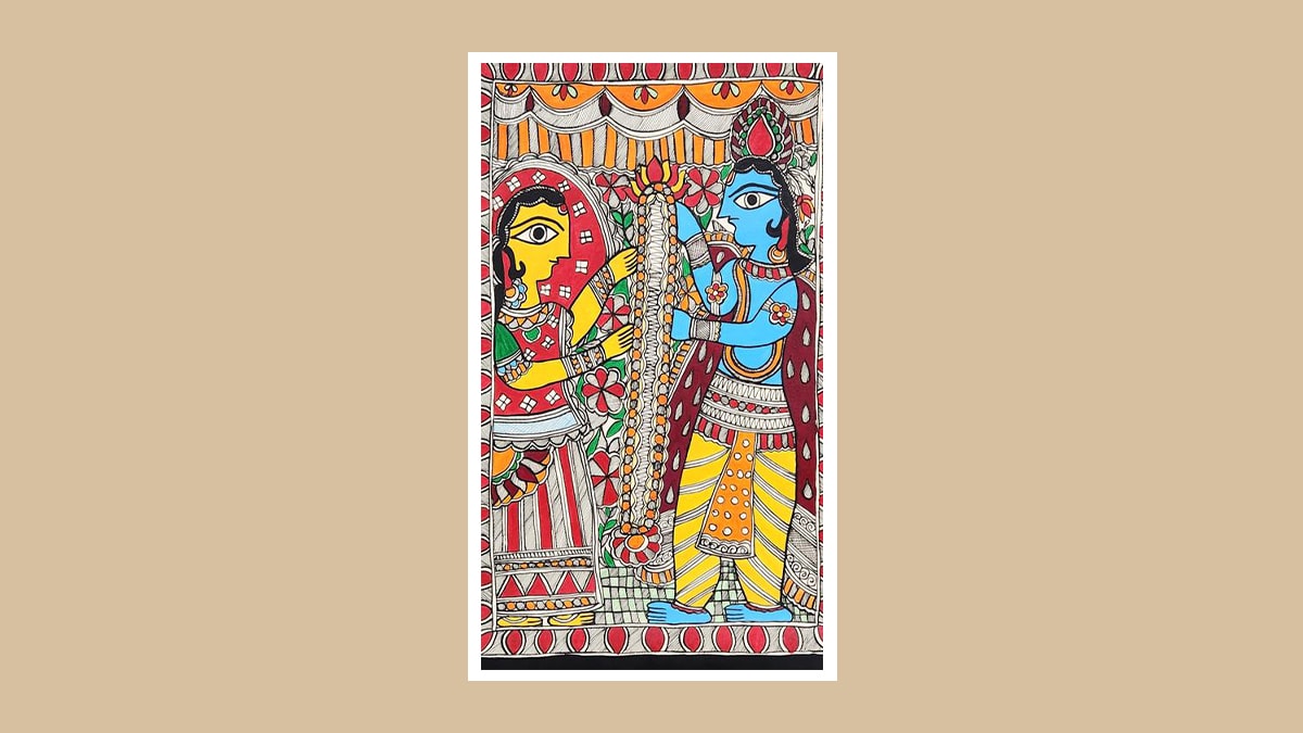 a picture of Madhubani Painting