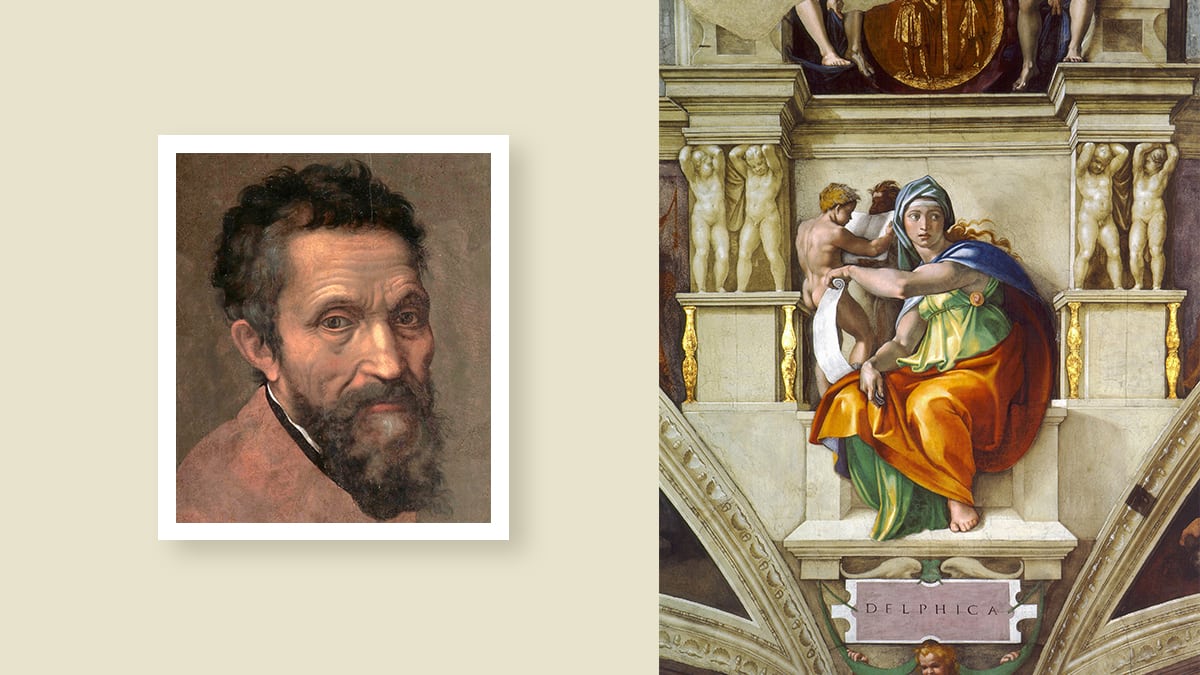 Famous artist Michelangelo 