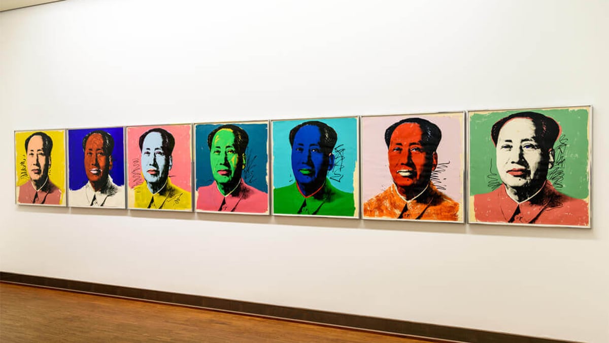 Mao Zedong self portrait by Andy Warhol