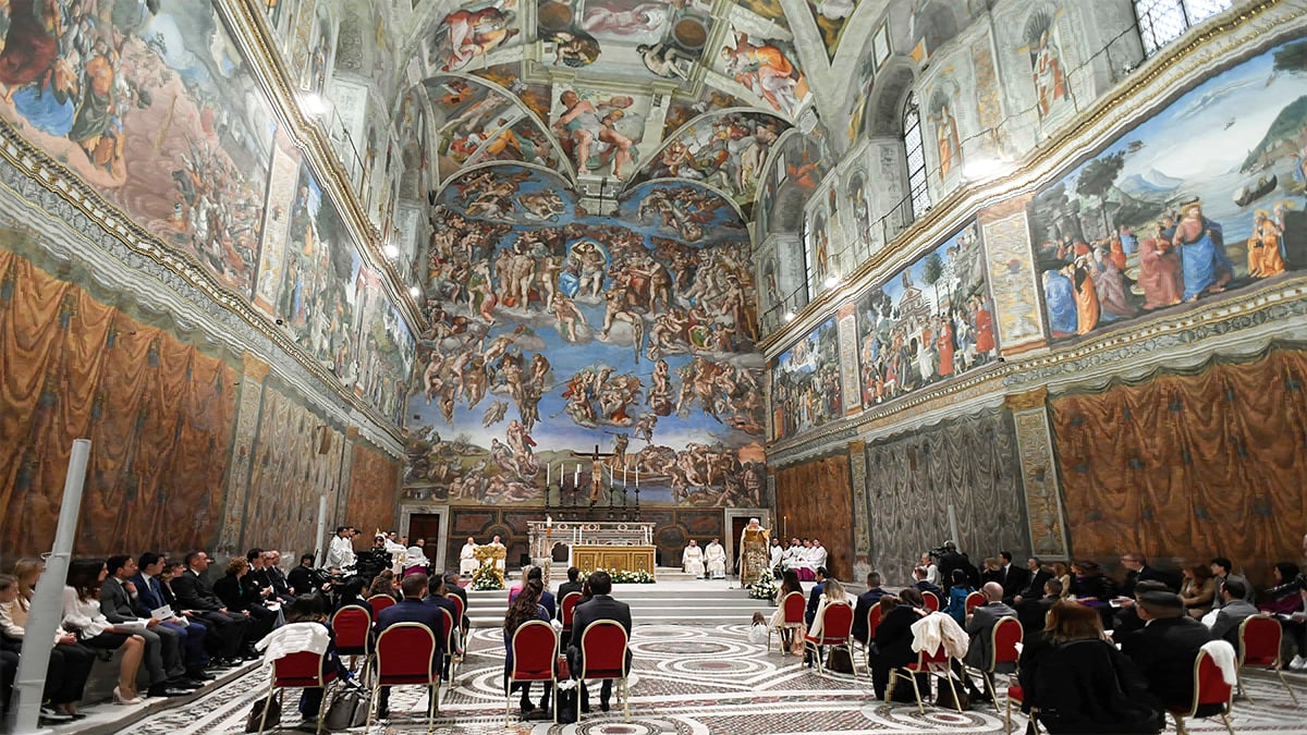 The Last Judgement in Sistine Chapel