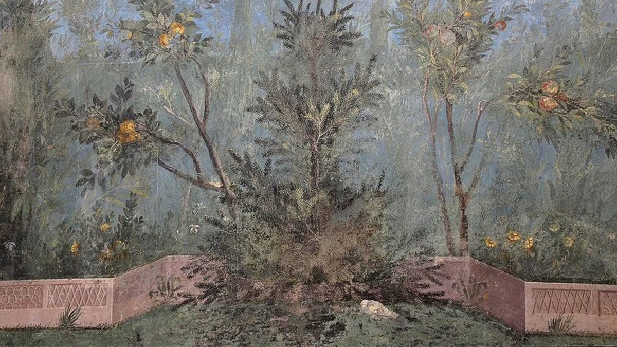 The Painted Garden Fresco at the Villa of Livia