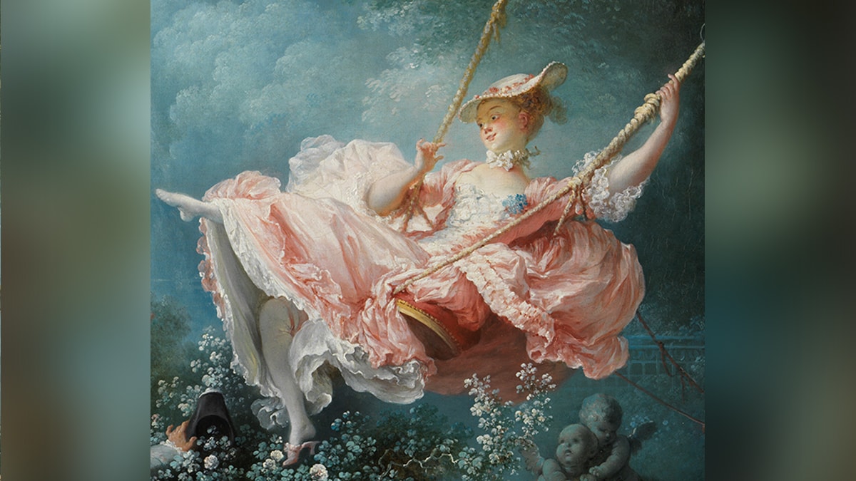 The woman who is the main subject of Fragonard's painting, The Swing.