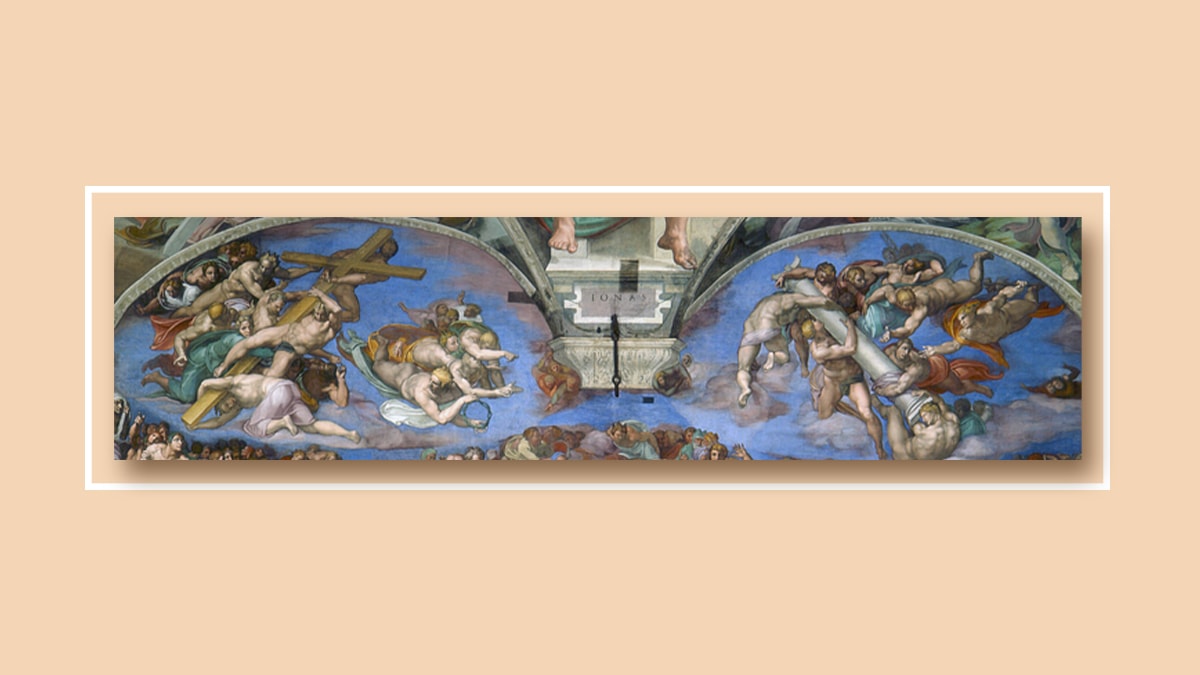 Upper View of Michelangelo The Last Judgement