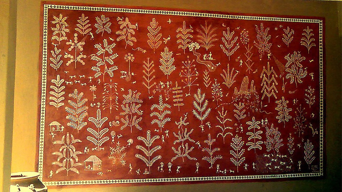a picture of Warli Painting