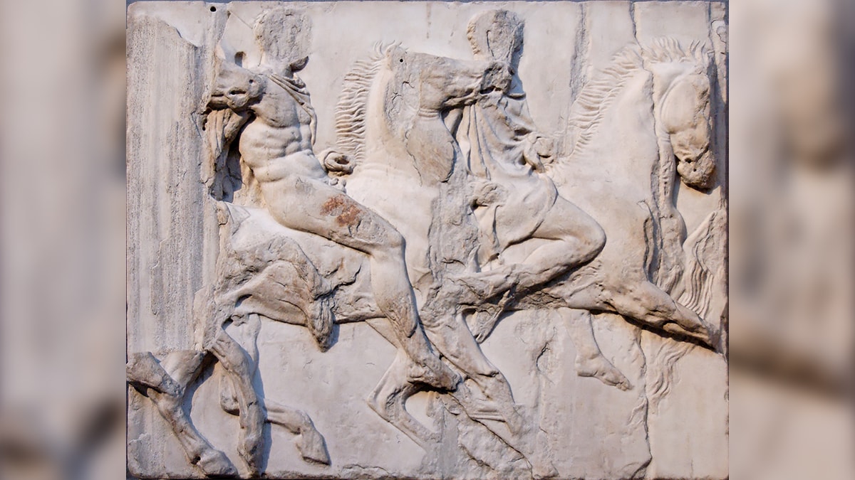 Cavalcade south frieze Parthenon BM