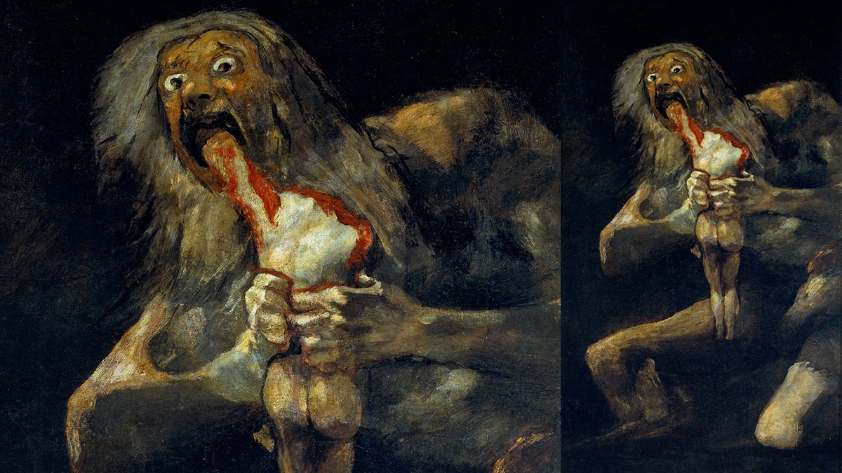 Saturn Devouring His Son (1819), by Francisco Goya