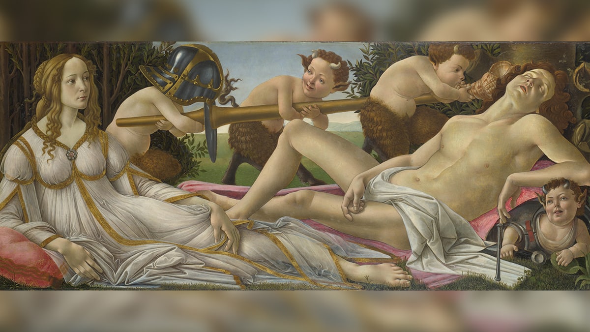 Venus and Mars (1483) by Sandro Botticelli