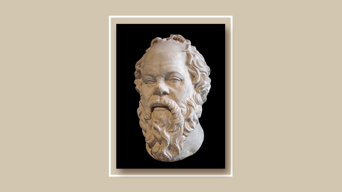 The sculpture of Socrates
