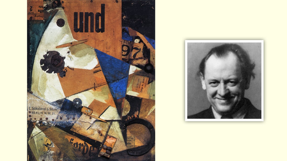 an image that shows a portrait by one of the famous collage artists Kurt