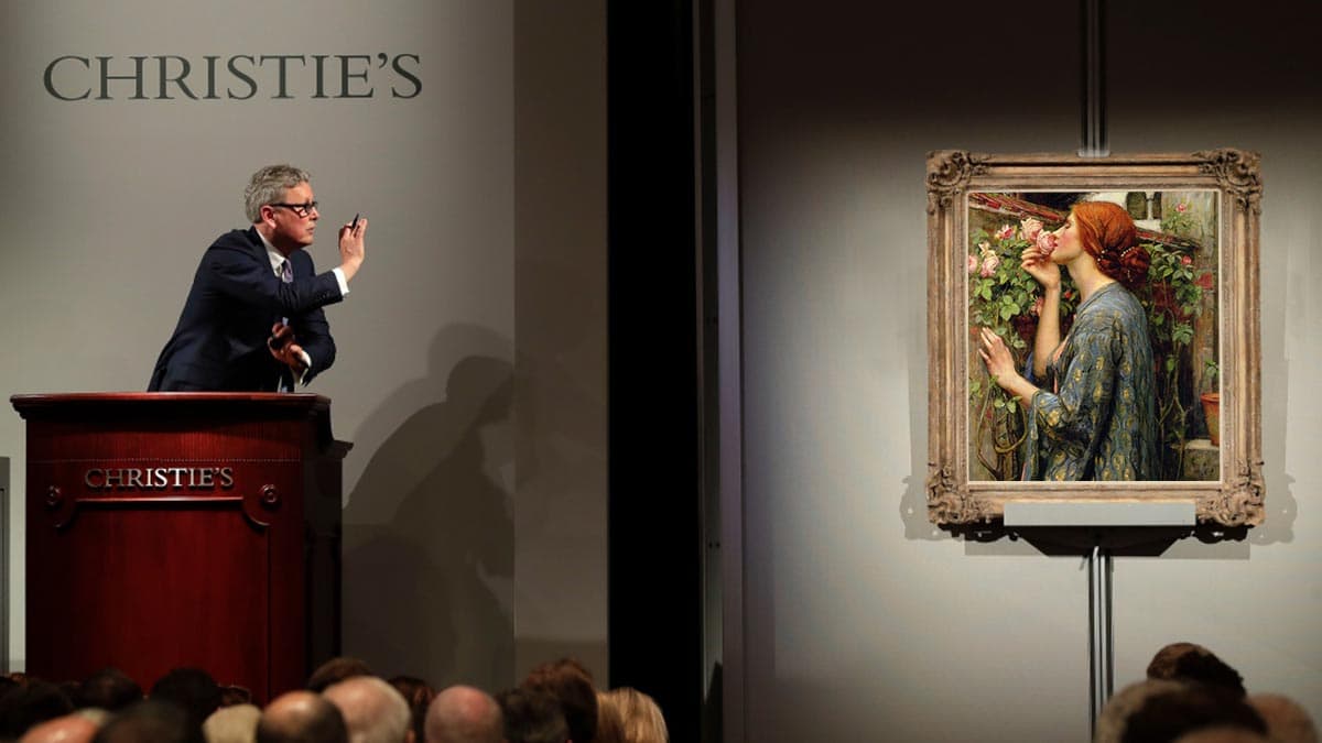 Christie's auction with painting The Soul of the Rose