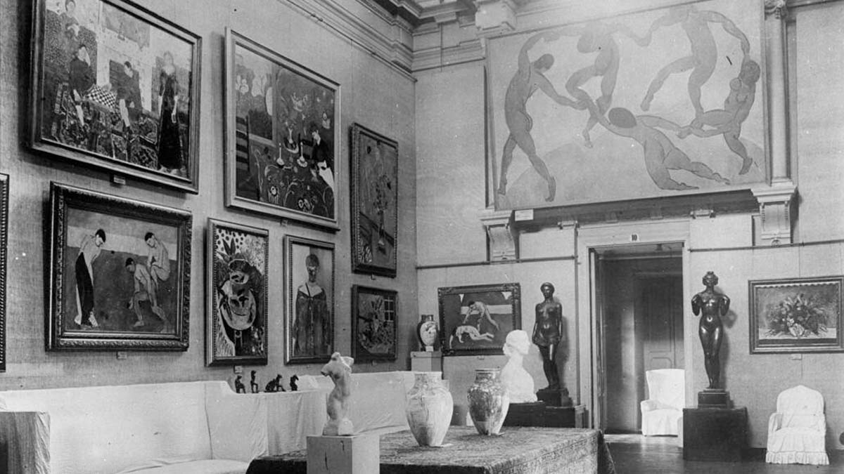 Dance by Matisse mounted on the wall of Trubetskoy Palace