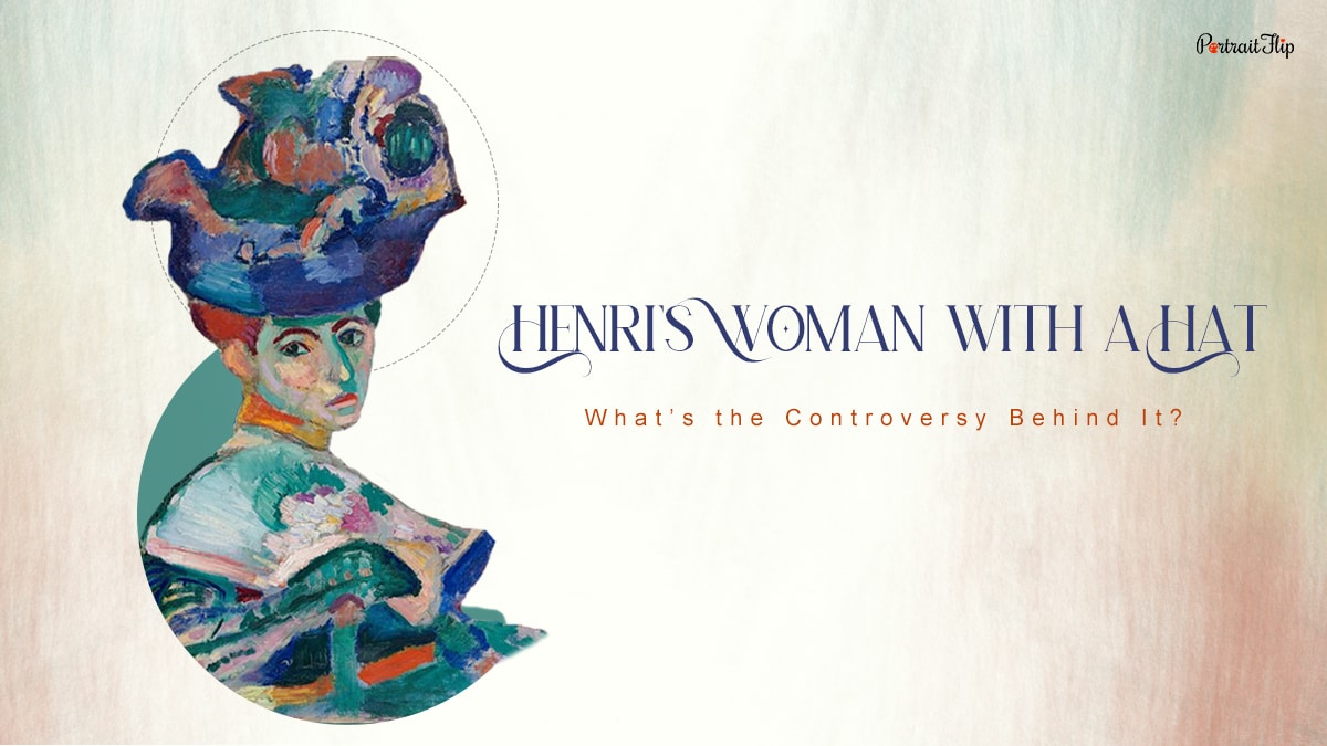a cover photo of woman with a hat painting