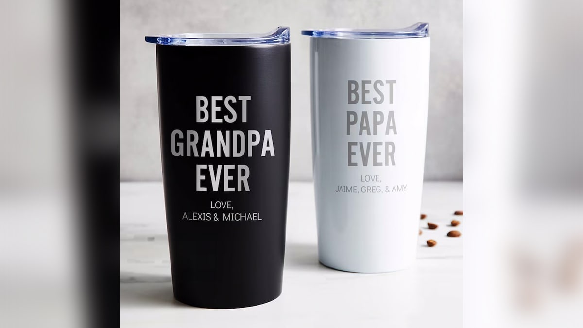 Customized tumbler as Christmas gifts for grandpa