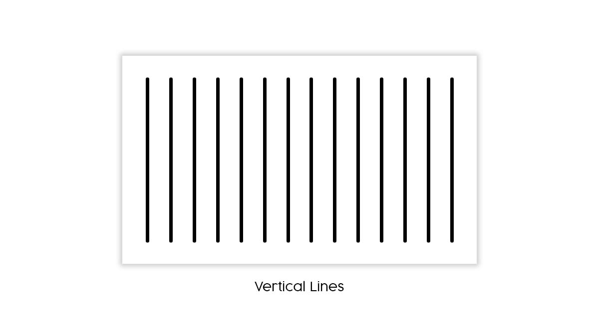 Vertical line which is one of the types of line in art