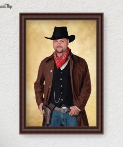 Human Royal Painting of a man in a Cowboy costume