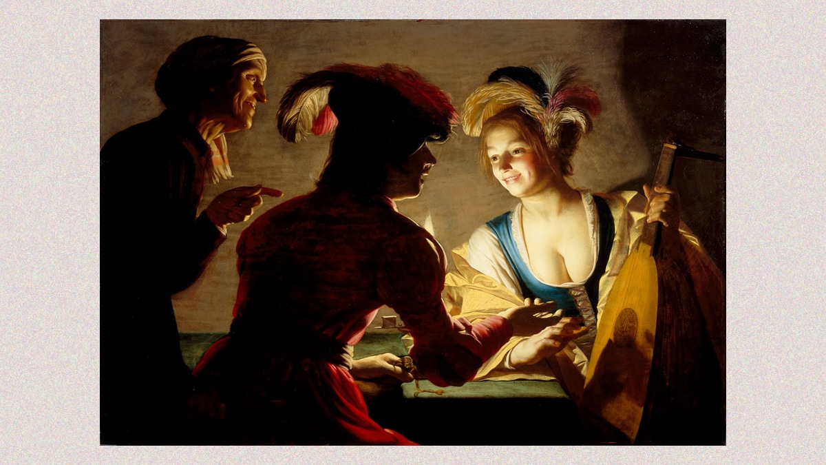 Gerard van Honthorst’s “The Procuress”