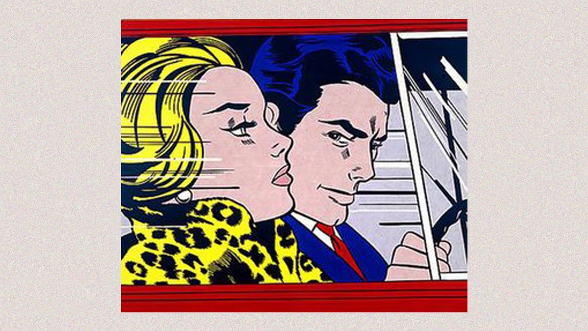 Roy Lichtenstein’s artwork “In the Car”