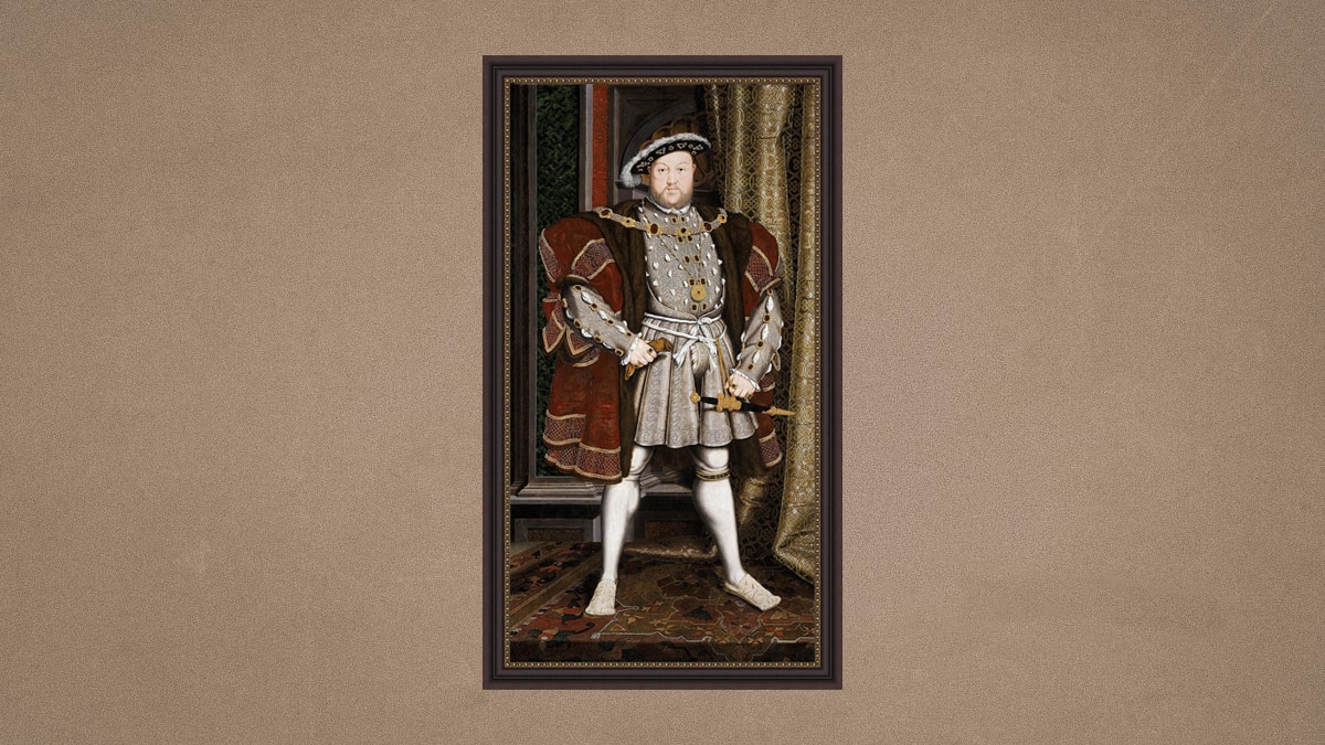 Portrait of Henry VIII is a painting that has authoritative medium. 