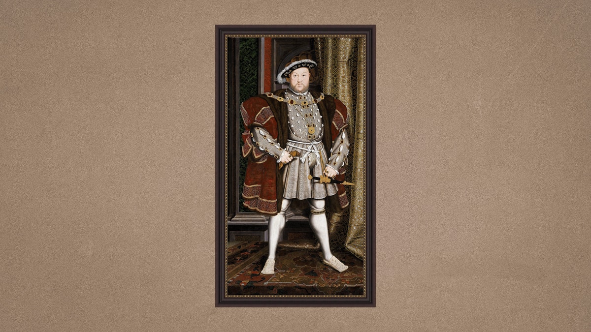 Portrait of Henry VIII is a painting that has authoritative medium.