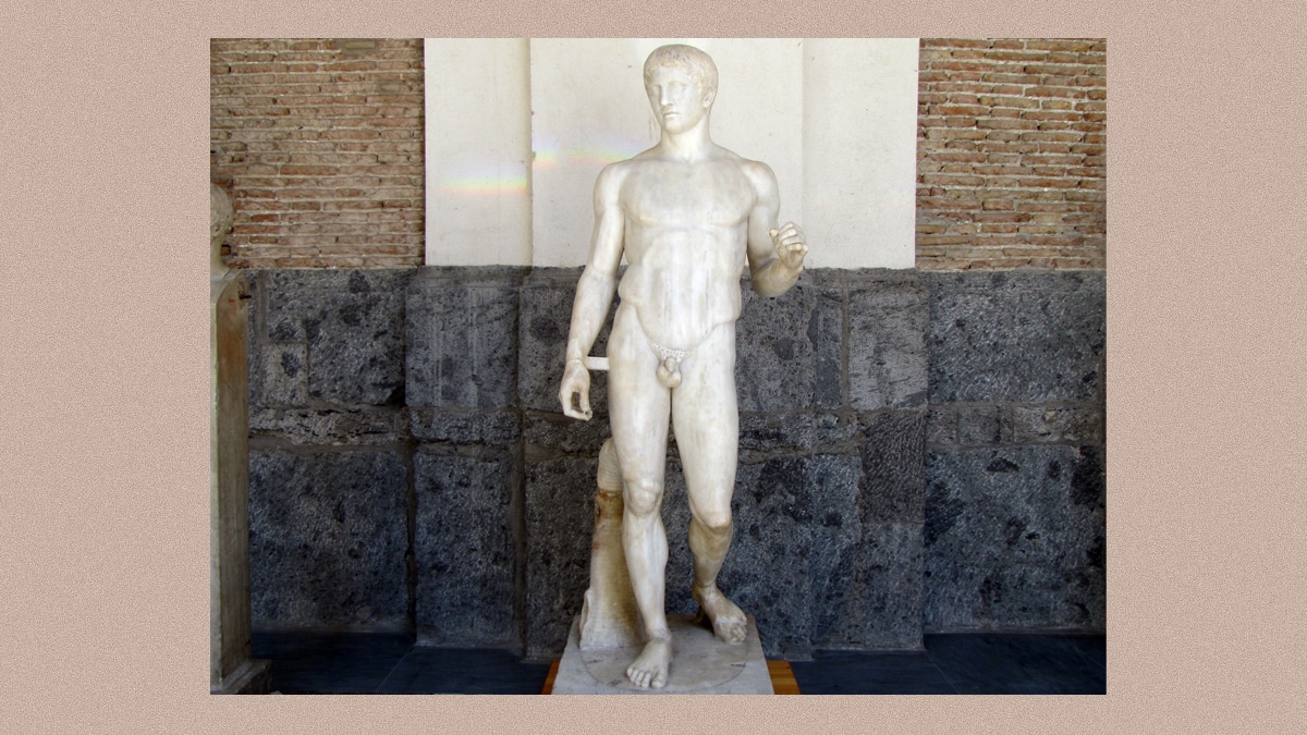 Classical art Doryphoros, Pompeii