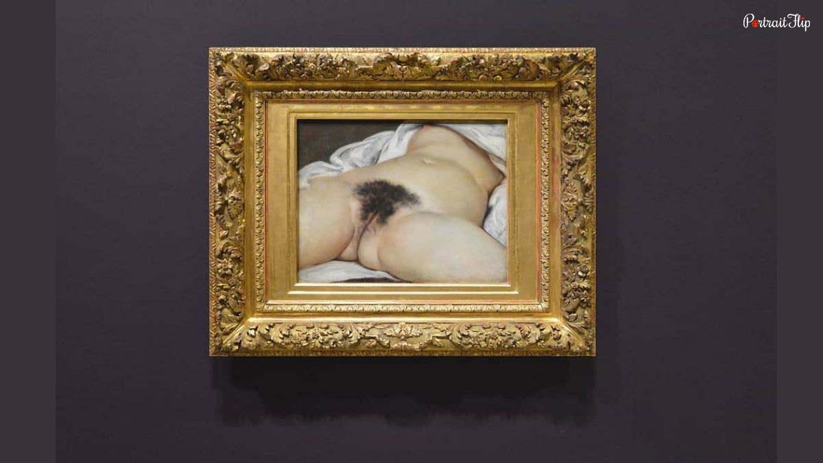 Origin of the World painting as one of the famous nude paintings