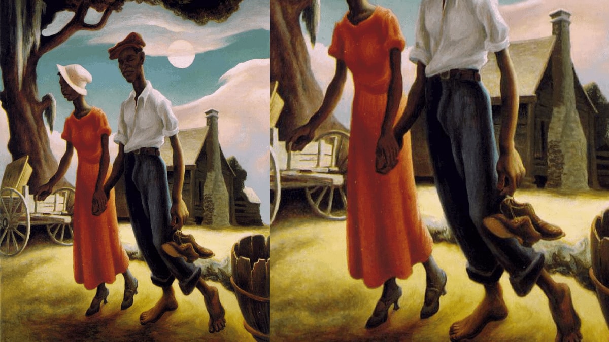 Romance by Thomas Hart Benton.