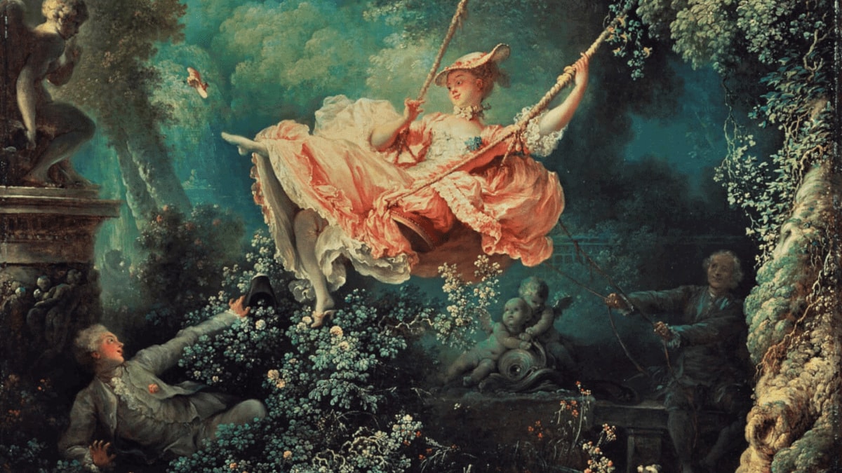 The swing is a painting on love