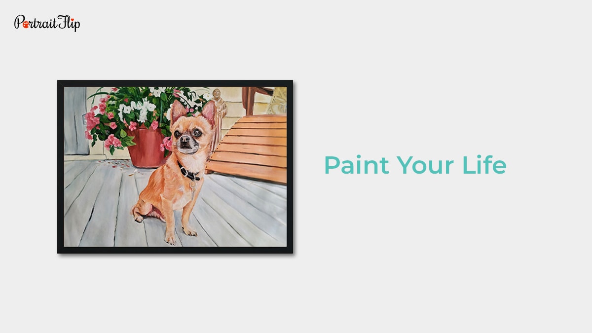 handmade portrait of a pet dog by PaintYourLife