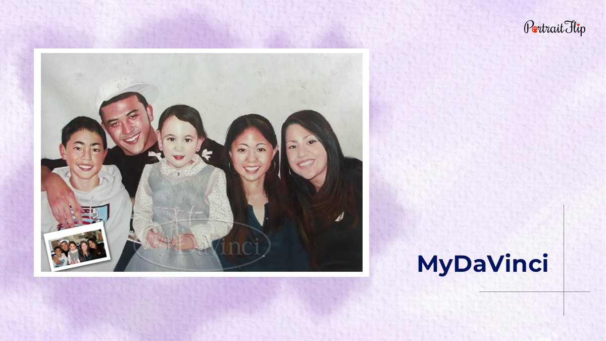 MyDaVinci is one of the websites like Instapainting for custom portraits