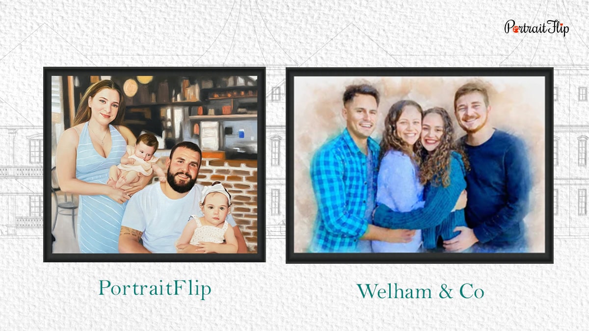 family portraits comparison of portraitflip vs welham and co