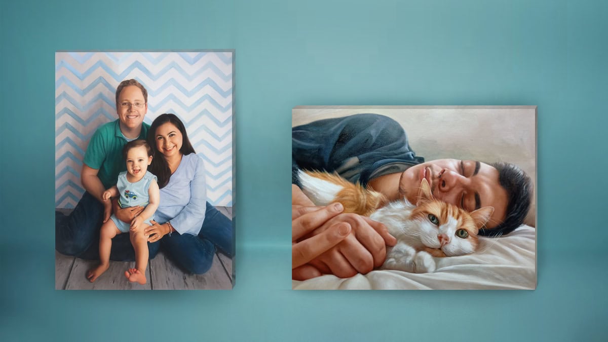 Family Portrait and Pet Portrait by PortraitFlip