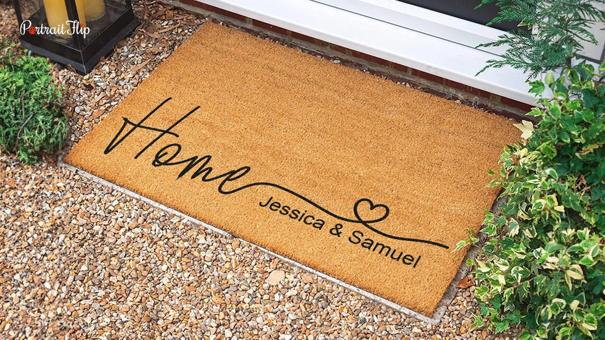 Custom Mats as a closing gifts from realtors