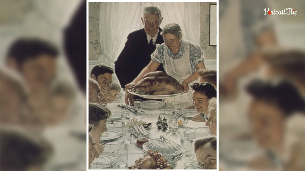 freedom from want by norman rockwell