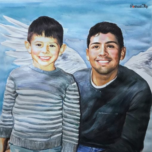 Memorial Watercolor Portraits