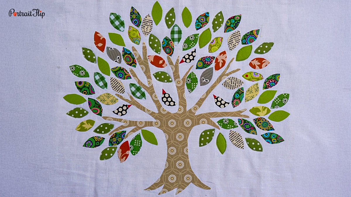 quilted family tree