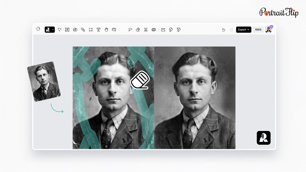 photo restoration through recraft