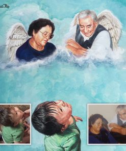 grandparents in heaven portrait