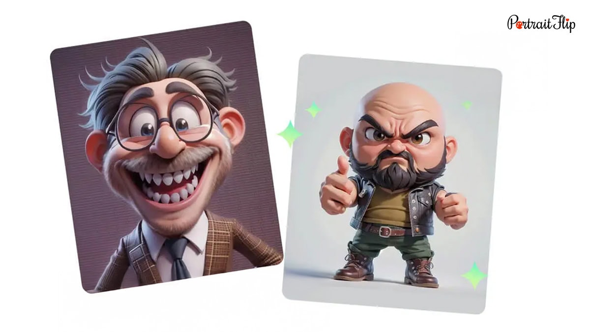Caricatures from photo generated through InsMind