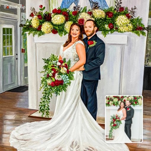 Couple Wedding Acrylic Portraits