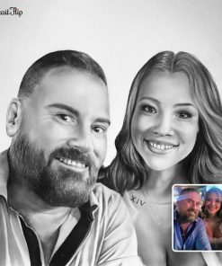 Couple Wedding Charcoal Portraits