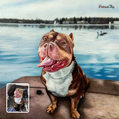 Dog Oil Painting