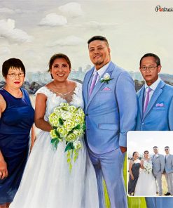 Family Wedding Acrylic Portraits
