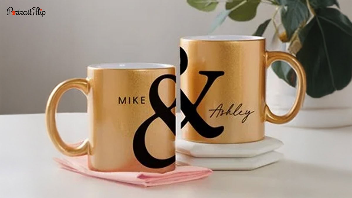 Personalized couple mugs