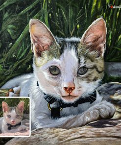 Hand-painted Cat Acrylic Portraits