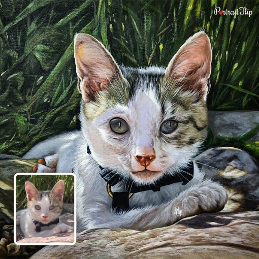 Hand-painted Cat Acrylic Portraits