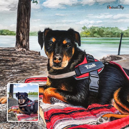 Handmade Dog Pastel Portraits