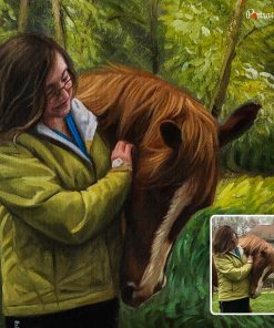 Lady with Horse Oil Portraits