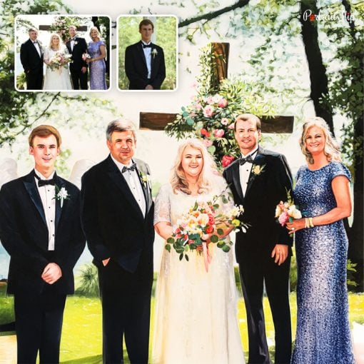 Merged Wedding Pastel Portraits