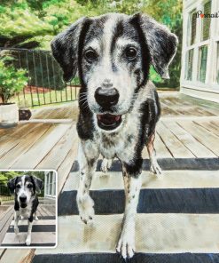 Photo to Dog Watercolor Portraits